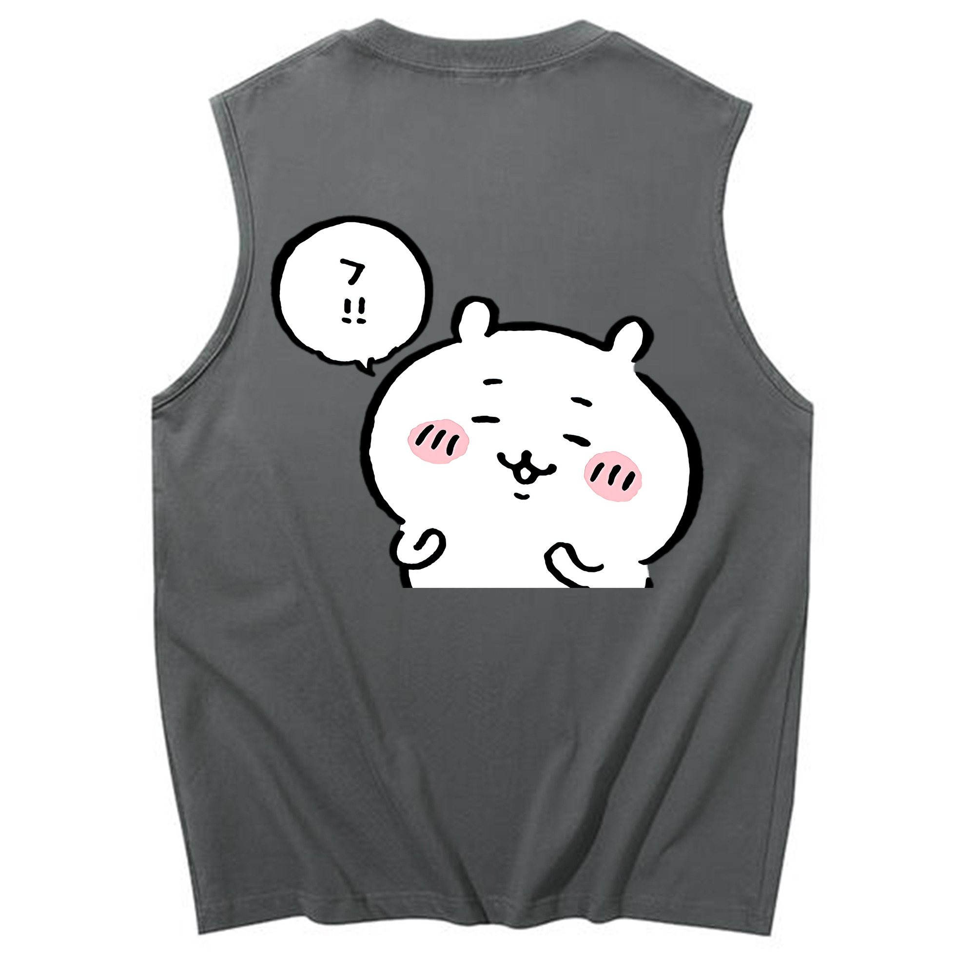 （画像用） ちいかわ ちいかわ Chii-kawa chiikawa コットン100％タンクトップ（背面プリント）